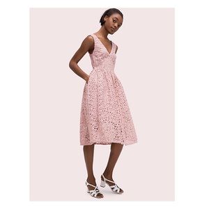 ♠️ Kate Spade Flora Lace Fit and Flare Dress